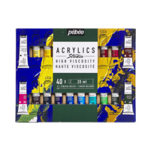 Confezione Studio Acrylics Pebeo 40 Tubi
